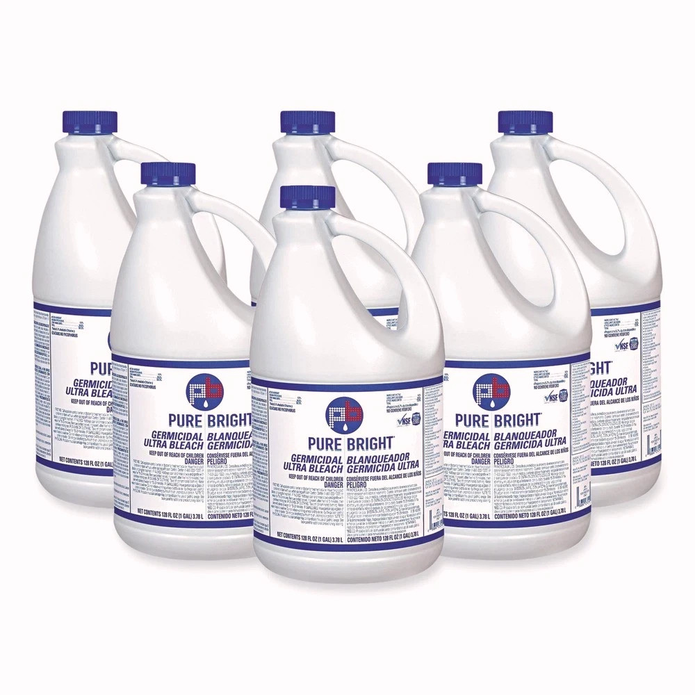 Pure Bright BLEACH6 1 gal Bottle Liquid Germicidal Bleach (6/CT) New