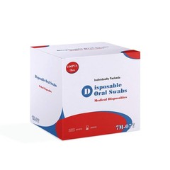 (100 Pack) Disposable Oral Swabs, 50 Count (Pack of 1), 100pcs-tooth Pink