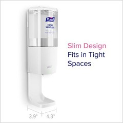 PURELL ES10 8320-E1 Automatic Hand Sanitizer Dispenser, White (Pack of 1)