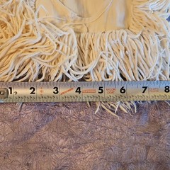 Vintage 3 COTTON COMMERCIAL DUST MOP HEAD ROUND HOLE U SHAPE SPLIT POCKET USA