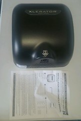 XLERATOR XL-SP-1.1N-120V Hand Dryer, Graphite, 15sec, 120V, Black Dcst