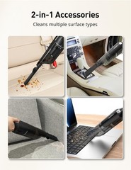 Aspiron Cordless Handheld Vacuum 24Kpa Powerful Car Vacuum 2-Speed 2 Charging