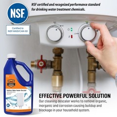 Chromex Tankless Water Heater Flush Kit with NSF 1 Quart, blue,black