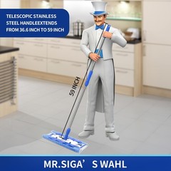 MR.SIGA Professional Microfiber Mop for Hardwood, Laminate, Tile Floor Cleani…