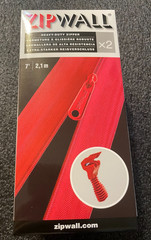 ZipWall HDAZ2 3 in. x 84 in. Heavy-Duty Adhesive Zippers Includes Knife (2-Pack)