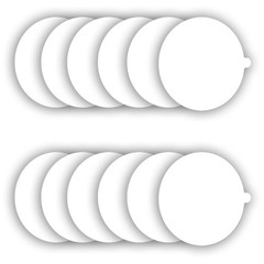 Flea Trap Refill Discs 7.1 Inch Replacement Glue Boards for Most Models White