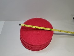 Genuine Joe 13″ Red Buffing Floor Pad – 5/carton – Fiber – Red (gjo-90413)