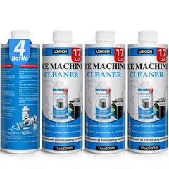 USKICH 4 Pack Ice Machine Cleaner Maker Descaler-68 fl oz Nickel Safe 68Fl Oz