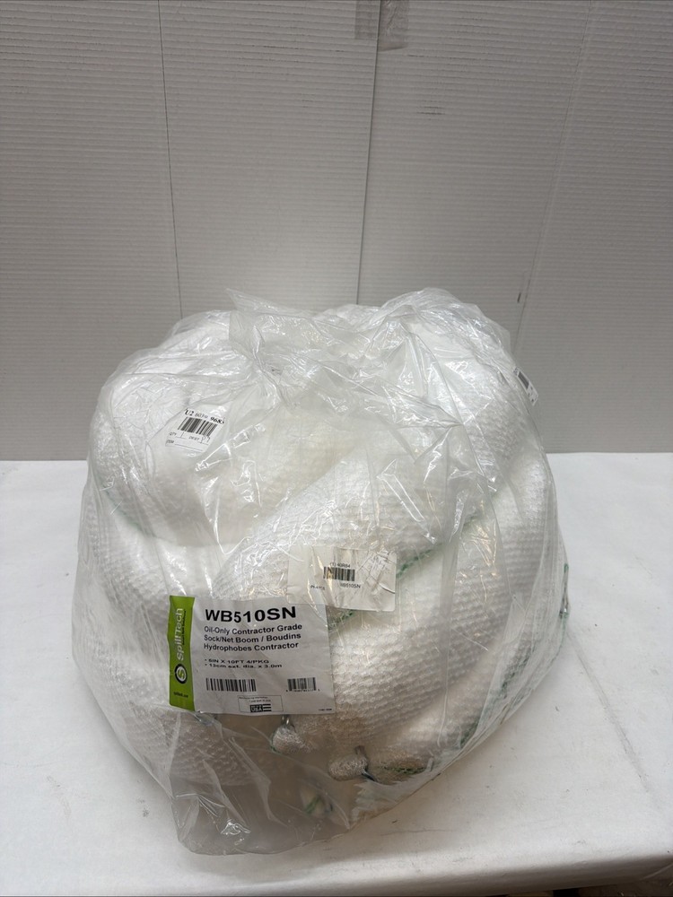 SPILLTECH WB510SN-2 Absorbent Boom,Oil-Based Liquids Pack 4 443R85