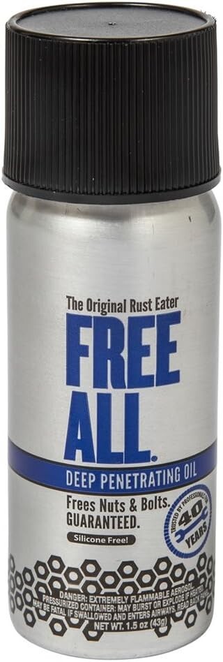 Gasoila Free All Rust Eater Deep Penetrating Oil 1.5 Oz Aerosol