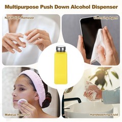 3Pcs 500ml/16.9oz Solvent Alcohol Dispenser for Acetone Cleanser, Yellow
