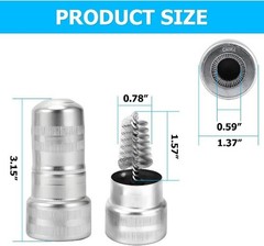2PCS Car Battery Terminal Cleaning Brush, Metal Vehicle Battery Post Cleaner Bri