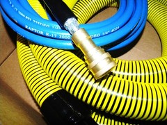 Carpet cleaning Quality15ft Vacuum Solution Hoses W/QD YL/BL