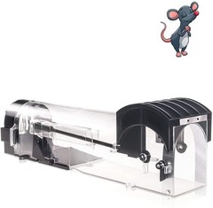 Humane Mouse Traps, 12 inches Enlarged No Kill Rat Live Traps for Black 1Pack