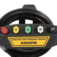 7HP Gasoline High Pressure Washer Gasoline Manual Washer w/ Hose 3400RPM 2200PSI