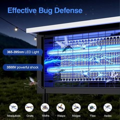 20W Solar-Powered Mosquito Lamp – Outdoor Garden Deterrent for Yard Insects