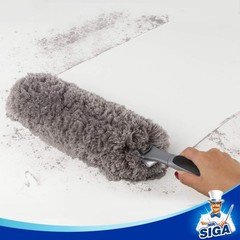 Mr.Siga Lint Microfiber Duster Washable Duster For Household Cleaning Gray