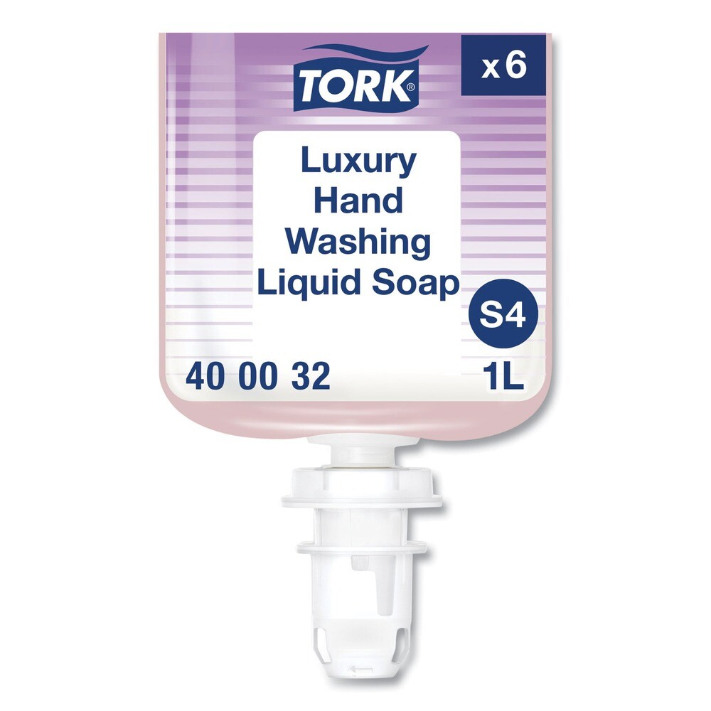 Tork 400032 1L Refill Soft Rose Scent Luxury Liquid Soap (6/Carton) New