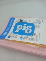 PIG Absorbent Spill Pads Pink Perforated Mat Sheets Chemical Cleanup Industrial