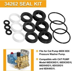 34262 Seal Kit for Cat Pump 66DX 6DX Pressure Washer Pump 6DX35G1I (15PCS)