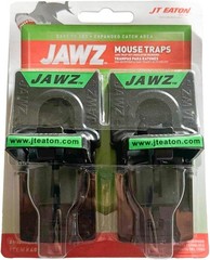 JT Eaton 409 Jawz Indoor Plastic Mouse Trap for Solid or Liquid Bait, Instant