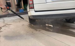 M MINGLE Pressure Washer Undercarriage Cleaner, Under Car 13 Inch, Silver