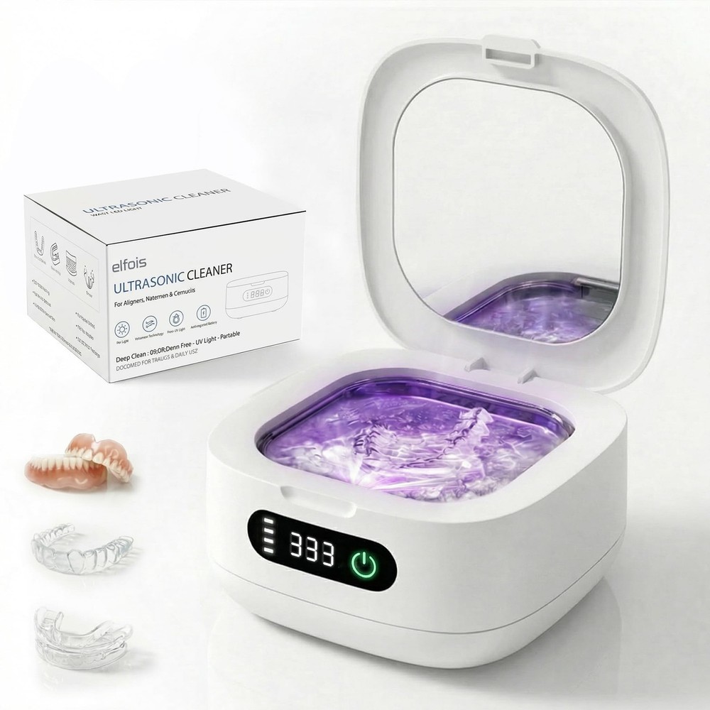 Portable Ultrasonic Retainer Cleaner with UV – Cordless Rechargeable Cleaner …