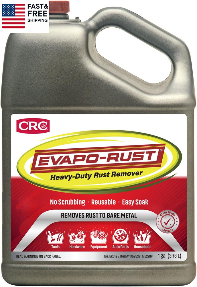 ER012 Heavy Duty – 128 Oz., Rust Remover for Auto Parts, Hardware, Antiques