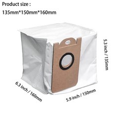 6 Pack Dust Bags for iHome AutoVac Nova Self Empty Robot Vacuum Type 1