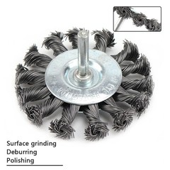Wire Brush Wheel Cup Brush Set 3pcs,Wire Brush for Drill Coarse Carbon Steel