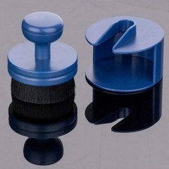Car Tire Shine Applicator Brush with Stand for Auto Detaili Size: 1Color: Blue