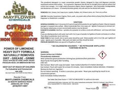 25lbs ORANGE CITRUS POWDERED CRYSTALS CLEANER & DEGREASER D-LIMONENE CONCENTRATE
