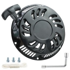 WOTIAN Recoil Pull Starter Assembly Compatible with Predator 420cc, Black