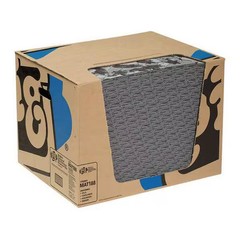 Pig Sorbent Pad, 26 gal, 16 in x 20 in, , Gray, Polypropylene MAT188 Pig MAT188