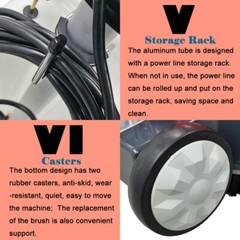 110V Versatile Carpet/Floor Cleaning Polishing Machine Scrubber Brush Machine