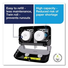 Tork 473208 Coreless High Capacity Bath Tissue Dispenser – Black New