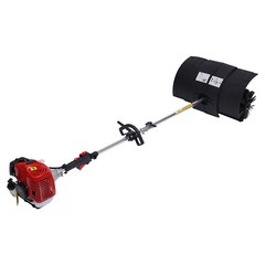 52cc Gas Power Hand Held Sweeper Broom Driveway Turf Artificial Grass Snow Clean