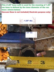 VACUUM HOSE CUFF ADAPTOR adapter 1.25″ to 1.5 Tool westpak 10-0997 carpet Clean