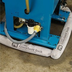 Gray Universal Absorbent Sock for Oil Water Solvent Leaks Tough and Economical