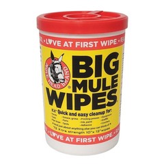 (2 pack) Mule Head Brand Big Mule Wipes 10″x12″ Heavy Duty Cleaning Wipe,72Count