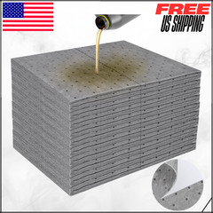 Oil Absorbent Pads 13″x10″ Meltblown Polypropylene Mats Spill Control 100PC