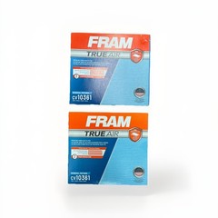 2 FRAM CV10361 TrueAir Premium Cabin Air Filter with N95 Grade Filter Media for