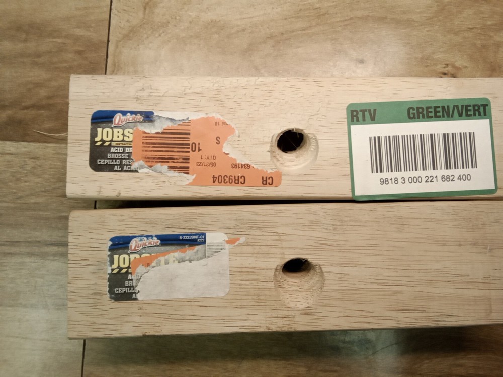 Lot Of 2 Quickie Jobsite Professional Acid Brush Heads Only