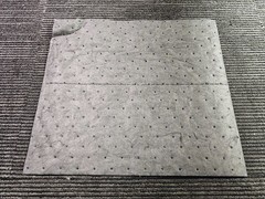 (QTY 100) TaskBrand AS-INB-P 15In x 18in Universal Sorbent Pad, Melt Blown -Gray