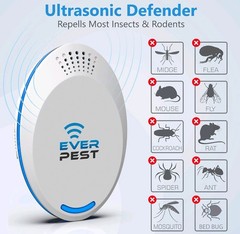 Ultrasonic Pest Repeller (2-Pack) Plug in Flea Rat Roach Mosquito…