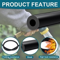 SDZONGES Vacuum Hose Automotive, 3/8″”(10mm) ID 3/8″(10mm)-10FT, Black