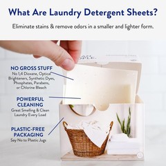 The Clean People Laundry Detergent Sheets – Soap – Ultra 32 Count