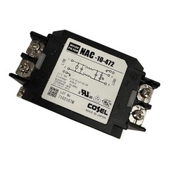 NAC-10-472 Cosel Power Line Filter 250Vac 250Vdc 10A 4700pF 150KHz-1MHz
