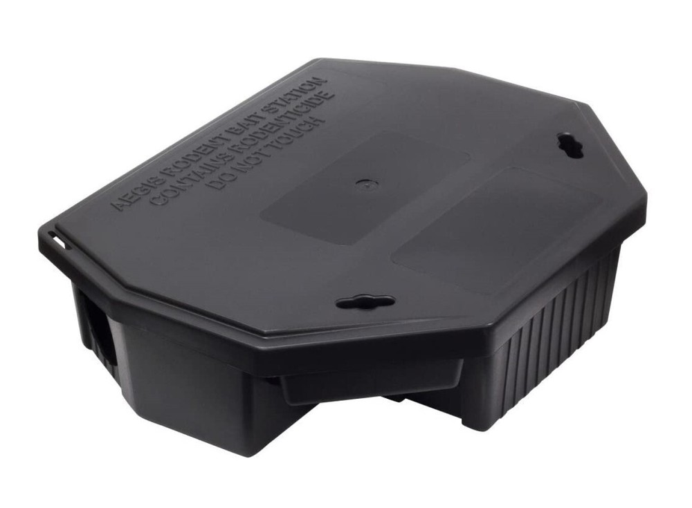 Single Aegis Rat Bait Station Tamper Resistant Indoor Outdoor Use by LiphaTech