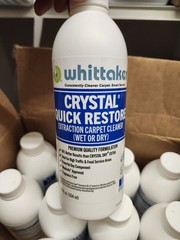 NEW Whittaker Crystal Quick Response, 12 oz. (12 PK) Extraction Carpet Cleaner.